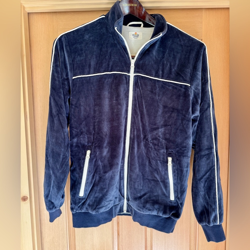 Marine Layer Windsor Track Jacket - Navy